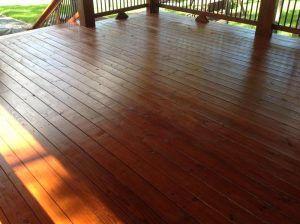 Front porch with TWP Rustic 116 stain applied. Looks fantastic!