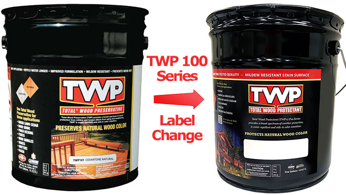 TWP 100 Series Label Change